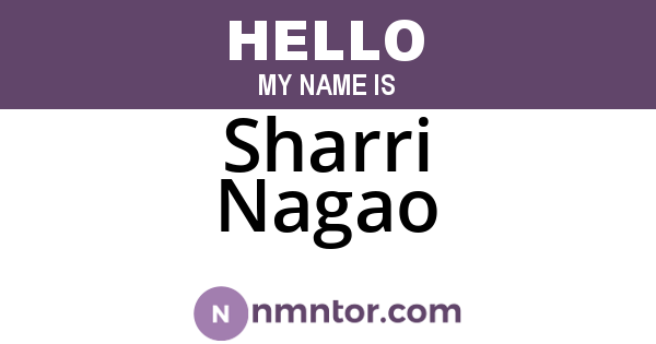 Sharri Nagao