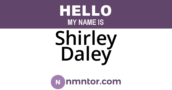 Shirley Daley