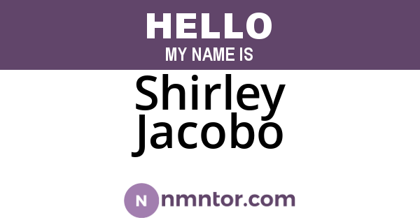 Shirley Jacobo