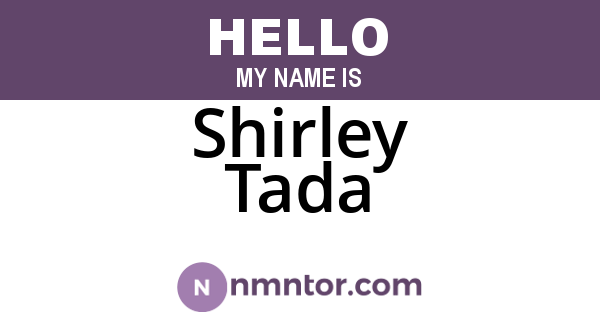 Shirley Tada