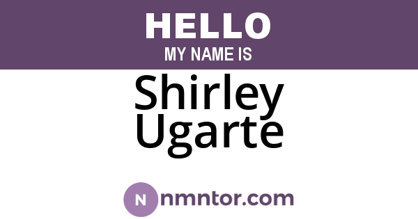 Shirley Ugarte
