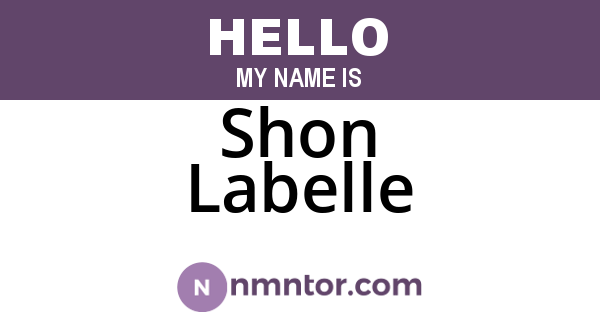 Shon Labelle