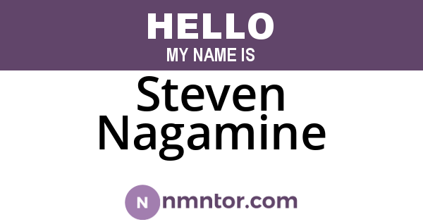Steven Nagamine