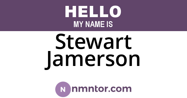 Stewart Jamerson
