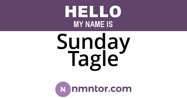 Sunday Tagle