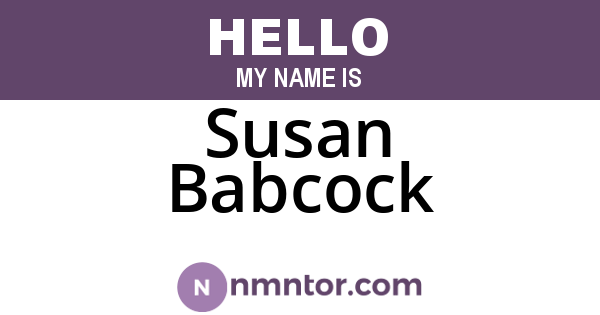 Susan Babcock