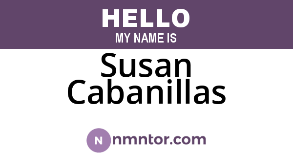 Susan Cabanillas