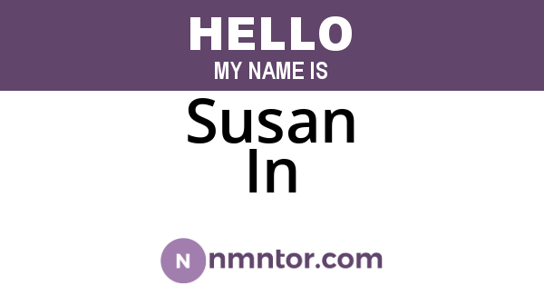Susan In