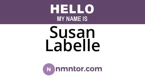 Susan Labelle
