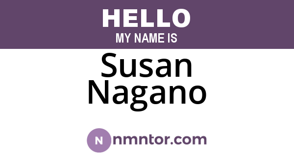 Susan Nagano