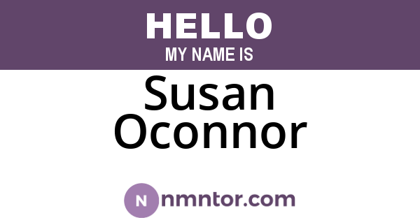 Susan Oconnor