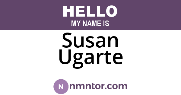 Susan Ugarte