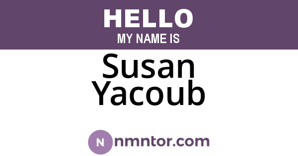 Susan Yacoub