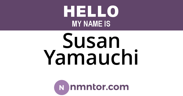 Susan Yamauchi