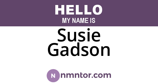 Susie Gadson