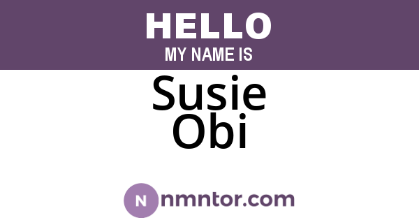 Susie Obi