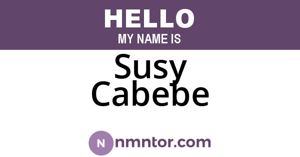 Susy Cabebe