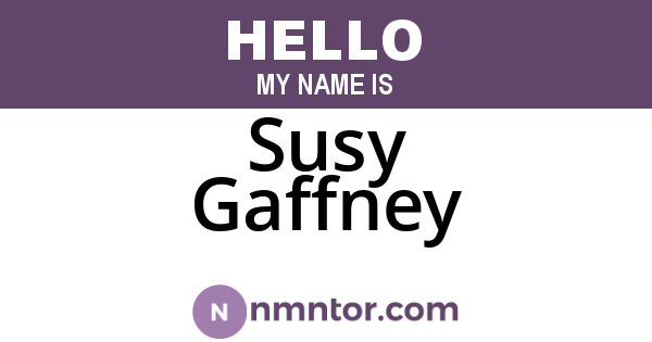 Susy Gaffney