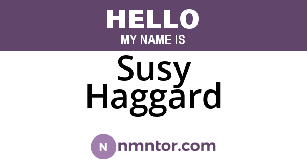 Susy Haggard