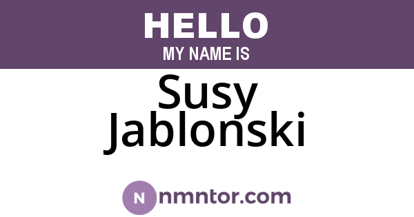 Susy Jablonski