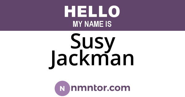 Susy Jackman