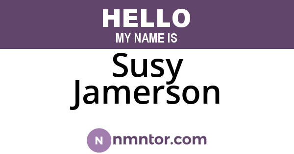 Susy Jamerson