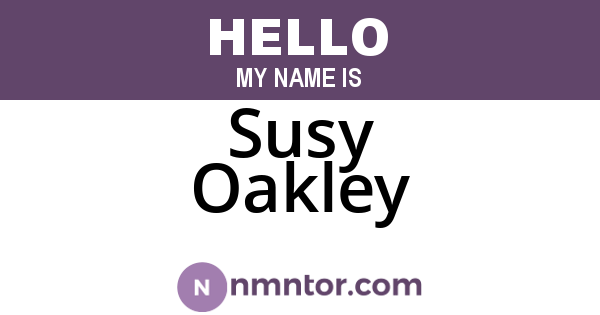 Susy Oakley