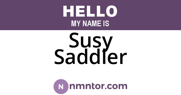 Susy Saddler