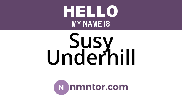 Susy Underhill