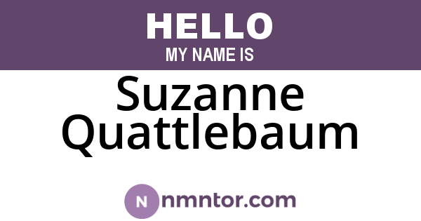 Suzanne Quattlebaum