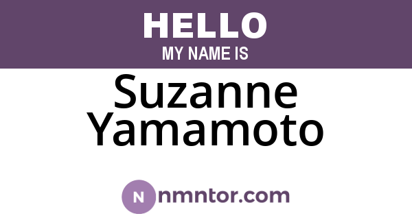 Suzanne Yamamoto