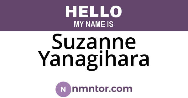 Suzanne Yanagihara