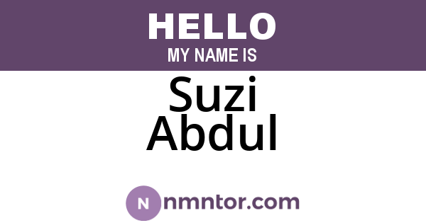 Suzi Abdul