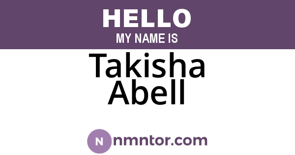 Takisha Abell