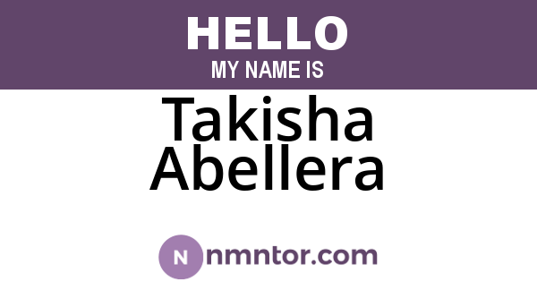 Takisha Abellera