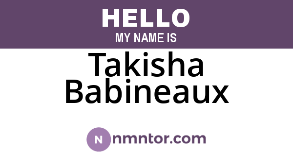 Takisha Babineaux