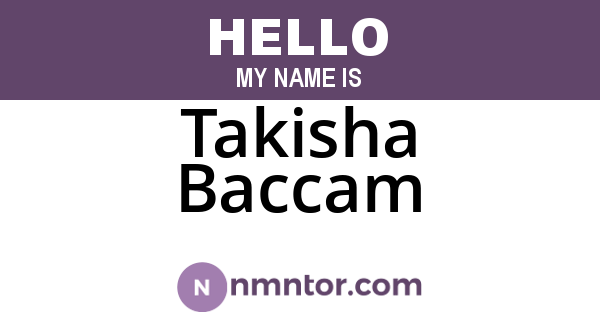 Takisha Baccam