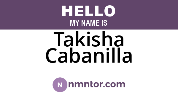 Takisha Cabanilla