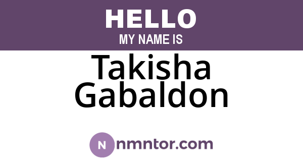 Takisha Gabaldon