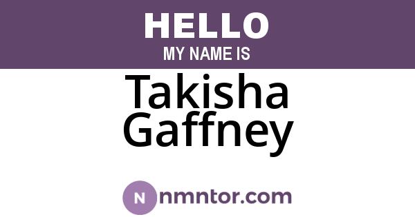 Takisha Gaffney