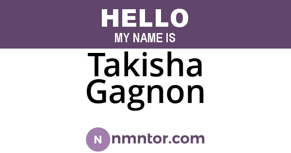 Takisha Gagnon