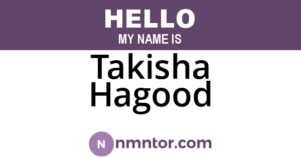 Takisha Hagood