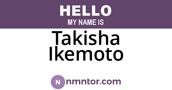 Takisha Ikemoto
