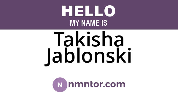 Takisha Jablonski