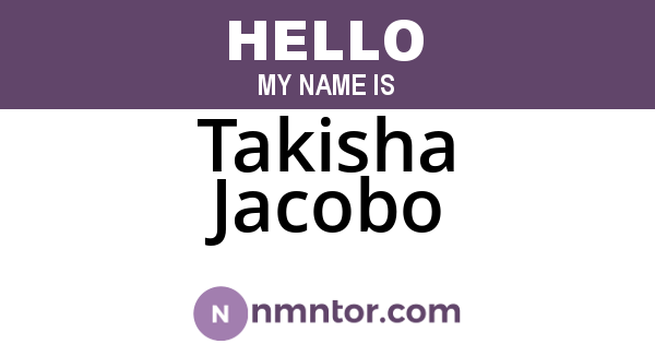 Takisha Jacobo
