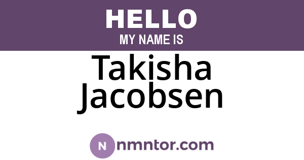Takisha Jacobsen