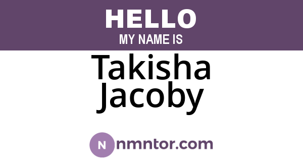 Takisha Jacoby
