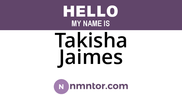 Takisha Jaimes