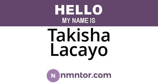 Takisha Lacayo