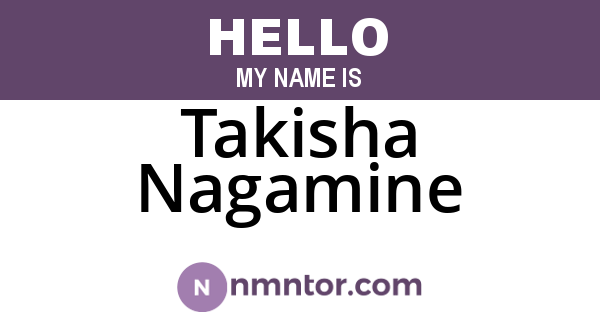 Takisha Nagamine
